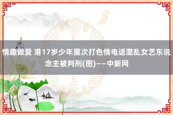 情趣做爱 港17岁少年屡次打色情电话混乱女艺东说念主被判刑(图)——中新网