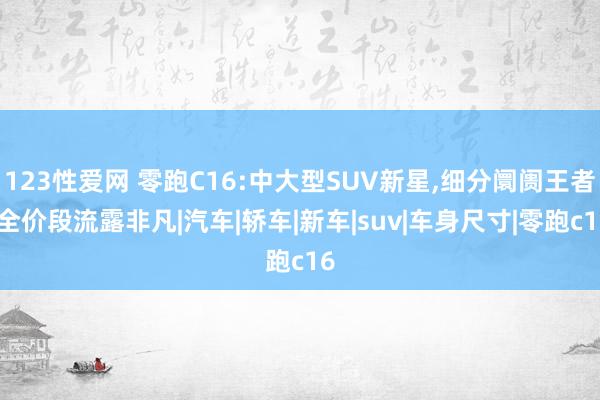 123性爱网 零跑C16:中大型SUV新星，细分阛阓王者，全价段流露非凡|汽车|轿车|新车|suv|车身尺寸|零跑c16